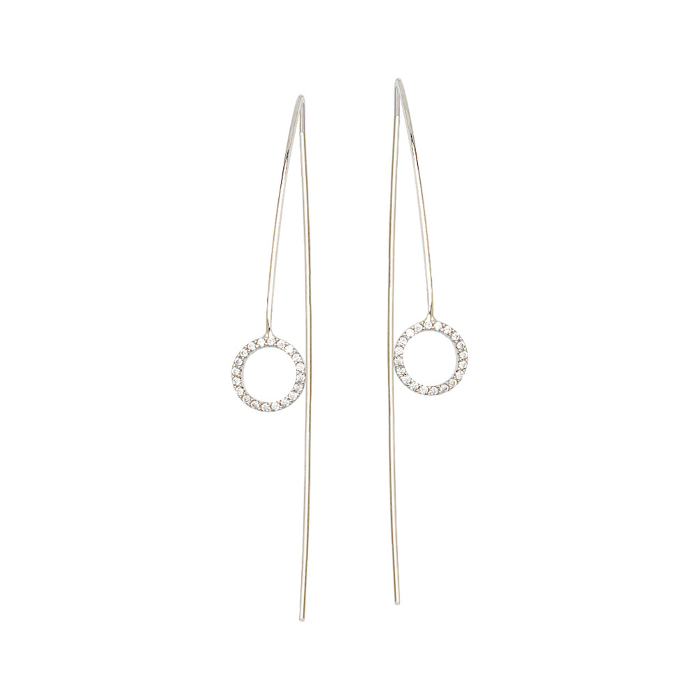 NWT Sterling Silver Wire Element Threader Earrings